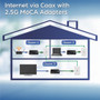 TRENDnet Ethernet Over Coax Adapter With RJ-45 Gigabit Network Port And Desktop Power For Extension X TMO-312C