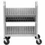Bretford CUBE Transport Cart - TVCT30AC - 4 Casters - 5" (127 mm) Caster Size - Platinum - For 30 Devices (Fleet Network)