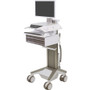 Ergotron CareFit Pro Electric Lift Cart, LiFe Powered, 8 Drawers (4x2), US/CA/MX - 8 Drawer - Push/Pull Handle - 37.50 lb g) Capacity (Fleet Network)
