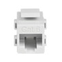 StarTech.com White Cat 6 RJ45 Keystone Jack Network Coupler - F/F - 1 Pack - 1 x RJ-45 Female Network - 1 x RJ-45 Female Network - (C6KEYCOUPLWH)