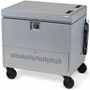 Bretford CUBE Transport Cart with Caddies - TVCT30CAD - 4 Casters - Steel - 34" Width x 23" Depth x 33" Height - Pacific Blue - For 30 (Fleet Network)