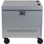 Bretford CUBE Transport Cart with Caddies - TVCT30CAD - 4 Casters - Steel - 34" Width x 23" Depth x 33" Height - Platinum - For 30 (Fleet Network)