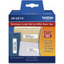 Brother Durable Paper Tapes - 15/32" Width x 100 ft Length - Rectangle - Direct Thermal - White - 1 / Roll (Fleet Network)