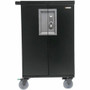 Bretford CORE X Cart - Pre-Wired TCOREX36USBC - 4 Casters - Steel - 29.5" Width x 26" Depth x 44.5" Height - Charcoal - For 36 Devices (Fleet Network)