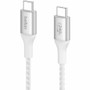 Belkin 240W USB-C to USB-C Cable - 480 Mbps - Nylon, Braided - M/M - 2m/6.6ft - White - 6.6 ft USB-C Data Transfer Cable for MacBook, (CAB015bt2MWH)