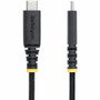 StarTech. com S2CEPR2M-USBSL-CABLE USB-C Charging Cable - 6. 6ft - 2m Side Screw Locking - 240W PD EPR - USB 2. 0 - Silicone Braided Jacket - Black