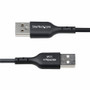 StarTech. com USB2AC3FBKE USB-A to USB-C Charging Cable - 3ft - 0. 91m - 3A Fast Charge - USB 2. 0480Mbps - TPE Jacket - Black