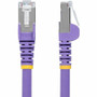 StarTech. com NLPL-6F-CAT6A-PATCH StarTech 6ft Purple CAT6a Ethernet Cable - Snagless RJ45 - 10G - 100W PoE++ - S/FTP - LSZH - 27AWG Bare Copper
