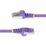 StarTech. com NLPL-6F-CAT6A-PATCH StarTech 6ft Purple CAT6a Ethernet Cable - Snagless RJ45 - 10G - 100W PoE++ - S/FTP - LSZH - 27AWG Bare Copper
