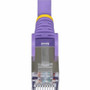 StarTech. com NLPL-6F-CAT6A-PATCH StarTech 6ft Purple CAT6a Ethernet Cable - Snagless RJ45 - 10G - 100W PoE++ - S/FTP - LSZH - 27AWG Bare Copper