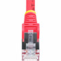 StarTech. com NLRD-50F-CAT6A-PATCH Cat6a Ethernet Cable - 50ft Red - Shielded S/FTP - Snagless RJ45 - 10G - 100W PoE++ - LSZH - 27AWG Pure Copper