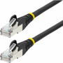 StarTech.com 50ft Black CAT6a Ethernet Cable, Snagless RJ45, 10G, 100W PoE, S/FTP, LSZH, 27AWG Pure Copper, 500MHz, Shielded Network - (Fleet Network)