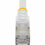 StarTech. com NLWH-50F-CAT6A-PATCH StarTech 50ft CAT6a Shielded Ethernet Cable - Snagless RJ45 - 10G - 100W PoE++ - S/FTP - LSZH - White