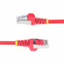 StarTech. com NLRD-25F-CAT6A-PATCH StarTech 25ft Red CAT6a Shielded Ethernet Cable - Snagless RJ45 - 10G - 100W PoE++ - S/FTP - LSZH