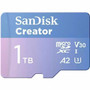 SanDisk Creator SDSQXAV-1T00-GN6MS 1 TB Class 10/UHS-I (U3) V30 microSDXC - 1 - 190 MB/s Read - 130 MB/s Write - Lifetime Warranty (Fleet Network)