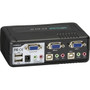 Black Box DT Pro II Desktop KVM Switch - VGA, USB or PS/2, Audio, 2-Port - 2 Computer(s) - 1 Local User(s) - 1920 x 1440 - 2 x PS/2 - (Fleet Network)