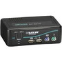 Black Box DT Pro II Desktop KVM Switch - VGA, USB or PS/2, Audio, 2-Port - 2 Computer(s) - 1 Local User(s) - 1920 x 1440 - 2 x PS/2 - (Fleet Network)