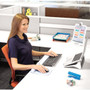 Fellowes 9549702 PlushTouch Mouse Pad Wrist Rest - Gray Lattice - 1" Height x 7. 25" Width x 9. 38" Depth