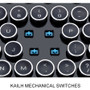Adesso AKB-636UB Desktop Mechanical Typewriter Keyboard - 104 Key QWERTY - Spill Resistant - Adjustable Height - USB Cable - Black