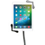 CTA Digital PAD-TSBU Pedestal Stand with Roll Holder for 7-13" Tablets - Adjustable Gooseneck - 360° Rotation - Weighted Base