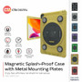 CTA Digital Yellow Magnetic Splash-Proof Case With Metal Mounting Plates For 10.2 And 10.5 Inch iPad Models Air Gen Pro PAD-MSPC10Y