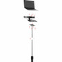 CTA Digital LT-SCGS Rolling Floor Stand with Security Laptop Holder - 6 lb Load Capacity - 4 Swivel Casters - Metal - 54. 2" Height