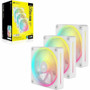 Corsair iCUE LINK LX120 RGB 120mm PWM Fans Starter Kit - White - 3 x Fan(s) - 69.90 CFM (118.76m³/h) Maximum Airflow - 2400 rpm - Dome (Fleet Network)