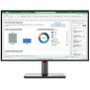 Lenovo ThinkVision P27q-30 27" Class WQHD LED Monitor - 16:9 - 27" Viewable - In-plane Switching (IPS) Technology - WLED Backlight - x (Fleet Network)