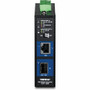 TRENDnet TI-F711SFP Industrial 10G SFP+ Media Converter - 1 x RJ-45 - 1 x SFP+ - 20 Gbit/s - DIN Rail/Wall Mountable