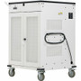 Tripp Lite by Eaton CSC36VACUVC Safe-IT 36-Device UV Mobile Charging Cart - 2 Shelves - 4 Casters - Steel/Wood Grain - White