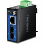 TRENDnet Hardened Industrial 1000Base-LX Multi-Mode SC Fiber Converter (1km, 0.62mi.) - 1 x Network (RJ-45) - 1 x SC Ports - DuplexSC (Fleet Network)