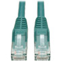 Tripp Lite 1-ft. Cat6 Gigabit Snagless Molded Patch Cable (RJ45 M/M) - Green - Category 6 for Network Device - Patch Cable - 1 ft - 1 (Fleet Network)