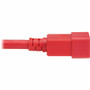Tripp Lite series Power Cord, C20 to C21 - Heavy-Duty, 20A, 250V, 12 AWG, 3 ft. (0.9 m), Red - For Network Switch, PDU, UPS, Switch, - (P035-003-ARD)