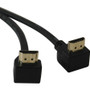 Tripp Lite 6ft High Speed HDMI Cable Digital Video with Audio 2 Right Angle Connectors 4K x 2K M/M 6' - 6 ft (1.83 m) HDMI A/V Cable - (Fleet Network)