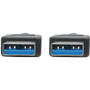 Tripp Lite series USB 3.0 SuperSpeed A/A Cable (M/M), Black, 3 ft - 3 ft (0.91 m) USB Data Transfer Cable for Notebook, Tablet, - End: (U320-003-BK)