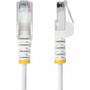 StarTech. com N6PAT20WHS Slim CAT6 Ethernet Cable - 20ft White - Snagless RJ45 - UTP - LSZH - 28AWG Bare Copper - Fluke Tested