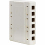 Tripp Lite series Surface-Mount Box for Keystone Jacks - 12 Ports, White - 12 x Total Number of Socket(s) - Wall Mount, Ceiling Mount, (Fleet Network)