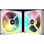 Corsair iCUE LINK QX140 RGB 140 Mm PWM Single Fan Expansion Kit White High Airflow Maximum CFM Rpm PC S X CO-9051007-WW