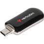 Verbatim 64GB Plectra USB-C Flash Drive - Black - 64 GB - USB 3.2 (Gen 1) Type C - Black (Fleet Network)