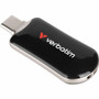 Verbatim 64GB Plectra USB-C Flash Drive - Black - 64 GB - USB 3.2 (Gen 1) Type C - Black (30224)