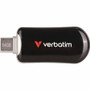 Verbatim 64GB Plectra USB-C Flash Drive - Black - 64 GB - USB 3.2 (Gen 1) Type C - Black (30224)