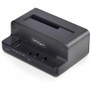StarTech.com M.2 NVMe to 2.5/3.5" SATA Drive Duplicator, Dual Bay Standalone Cloner/Dock, Bidirectional NVMe to SATA/SATA to NVMe, TAA (Fleet Network)