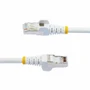 StarTech. com NLWH-100F-6A-PATCH StarTech Cat6a Ethernet Cable - 100ft White - Shielded S/FTP - Snagless RJ45 - 10G - 100W PoE++ - LSZH - 27AWG Copper