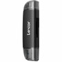 Lexar Dual-Slot USB-A/C Reader - 2 Slot(s) - 2-in-1 - 25.63 MB/s - SDXC, microSDXC - USB 3.2 (Gen 1) Type A, USB 3.2 (Gen 1) Type C - (Fleet Network)