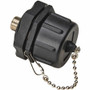 Tripp Lite series Rigid Industrial F-Type Adapter (M/F) - IP68, Black - 1 x F-Type - Male - 1x F-Type - Female - Nickel Connector - - (Fleet Network)