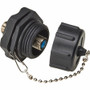 Tripp Lite series Rigid Industrial F-Type Adapter (M/F) - IP68, Black - 1 x F-Type - Male - 1 x F-Type - Female - Nickel Connector - - (A200-FF-IND)