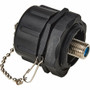 Tripp Lite series Rigid Industrial F-Type Adapter (M/F) - IP68, Black - 1 x F-Type - Male - 1 x F-Type - Female - Nickel Connector - - (A200-FF-IND)