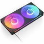 NZXT RGB CORE 240 Mm Dual Fan Cooling Kit With Balanced Airflow Diameter Maximum Fluid CFM Rpm S X RF-U24HF-B1