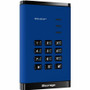 iStorage diskAshur3 500 GB Portable Hard Drive - 2.5" External - Blue  - Printer, Scanner, Camera Device Supported - USB 3.2 (Gen 1) C (IS-DA3-256-500-BE)