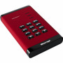 iStorage diskAshur3 512 GB Portable Solid State Drive - 2.5" External - Red  - Printer, Scanner, Camera Device Supported - USB 3.2 1) (IS-DA3-256-SSD-512-R)